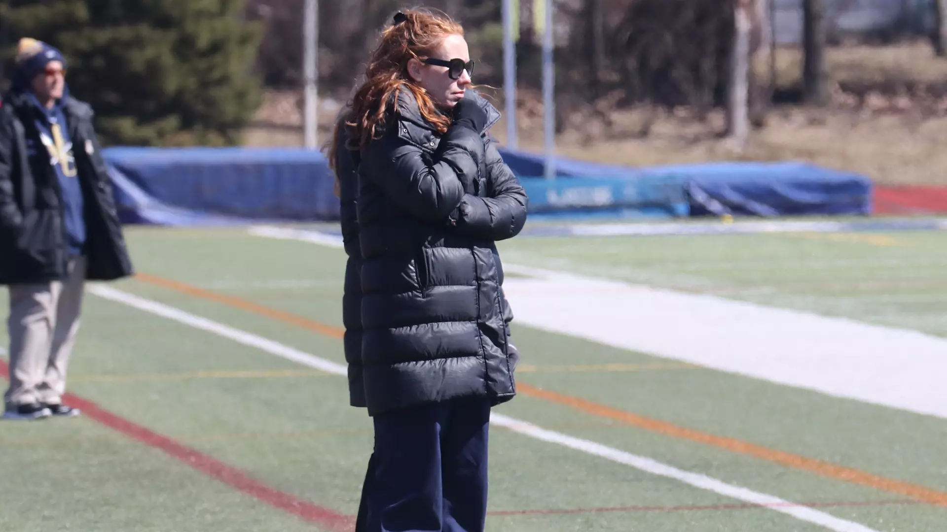 Rachel Dell collected her 100th coaching win today