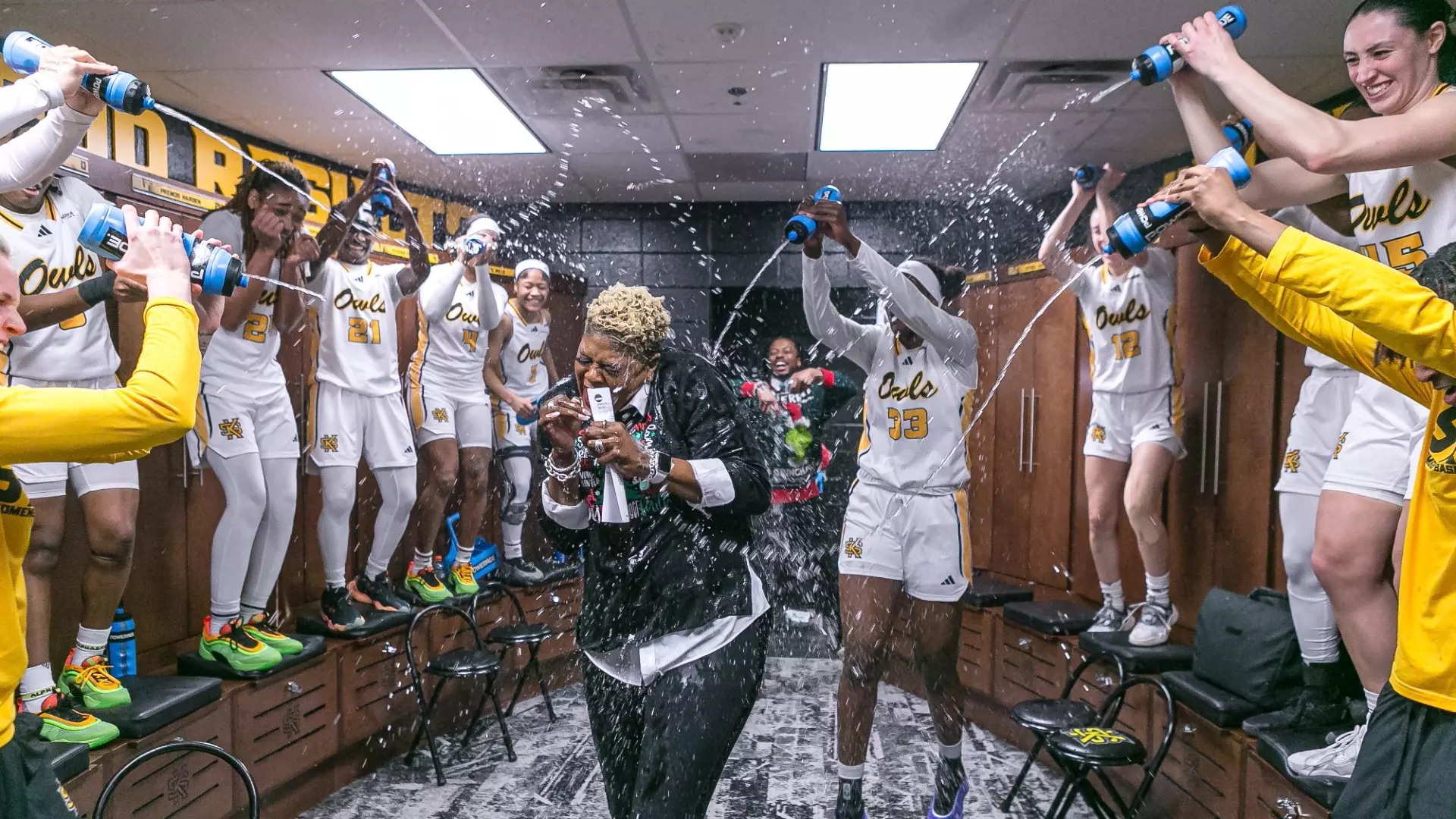 Head coach Octavia Blue vs. GSU Dec. 19 2024