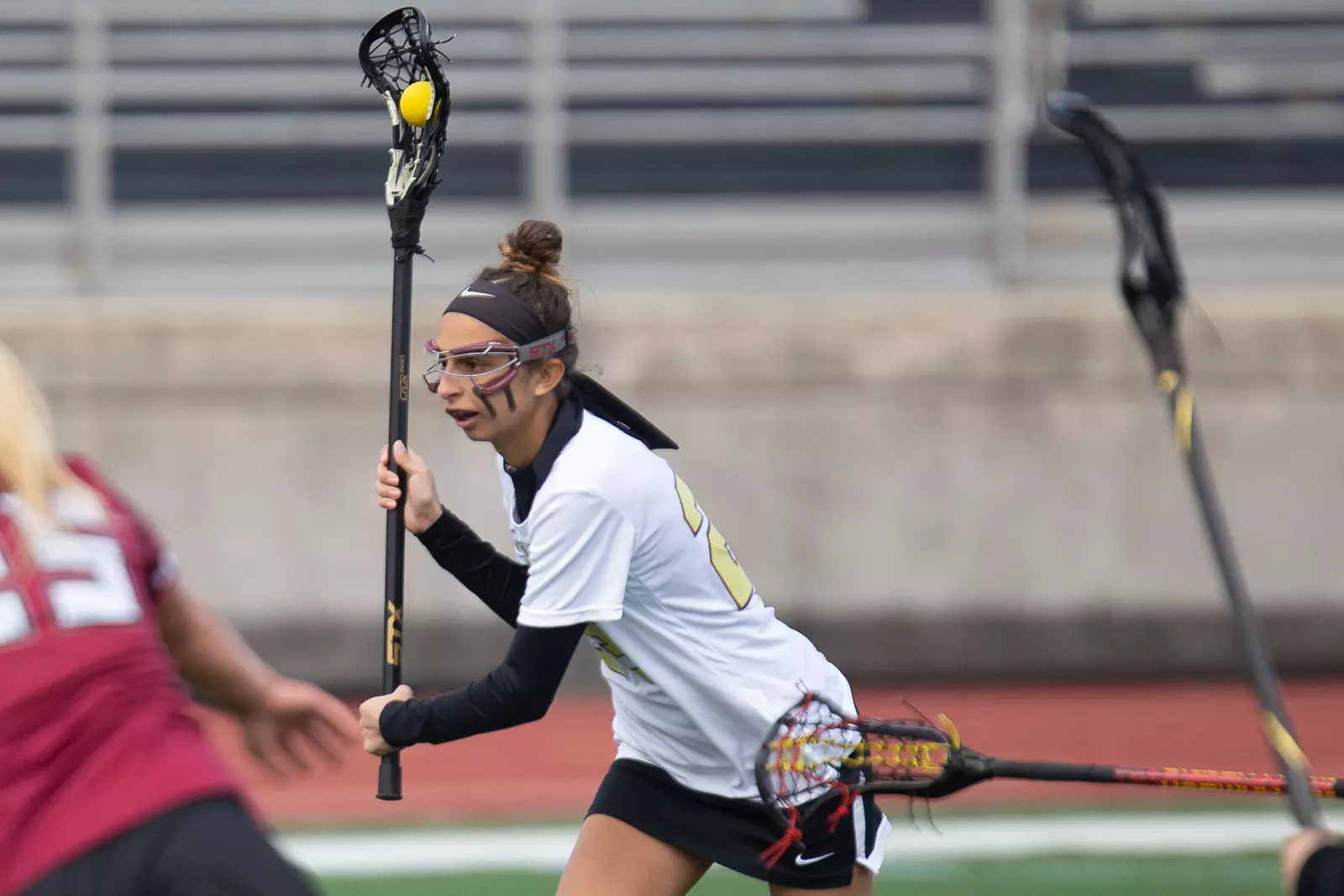 Kutztown University Women's Lacrosse team faces off against Indiana University of Pennsylvania at Andre Reed Stadium, Saturday, March 16, 2019.