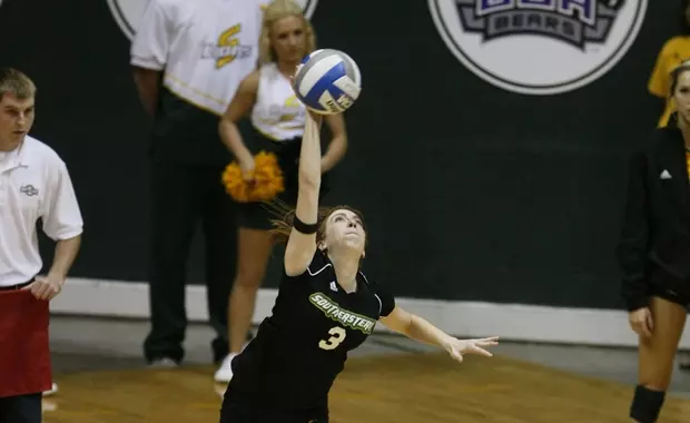 Megan McMillin serves one up