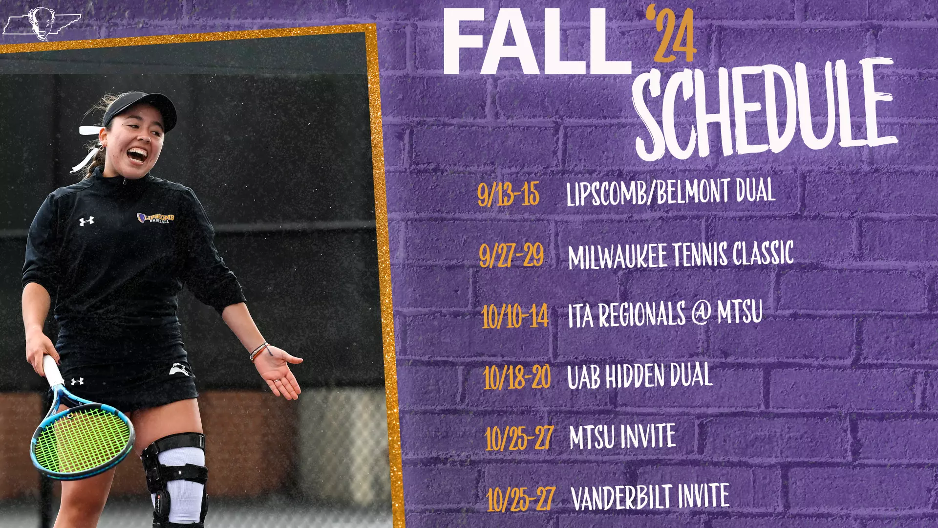 Women's Tennis Unveils Fall Portion of 202425 Schedule University