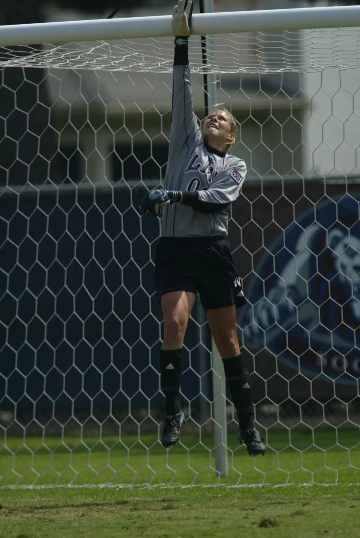 Joslyn Slovek made three saves in the game.