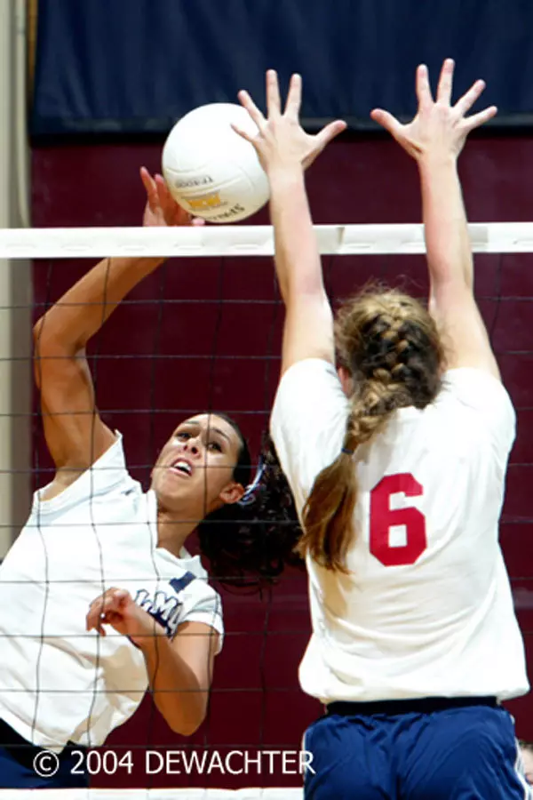Junior Dina DeBernardi, who led the Lions last week with 28 kills and 10 blocks, takes the Lions to Malibu this Friday.