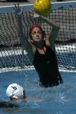 Rachel Riddell had seven saves against the U.S. on Wednesday.