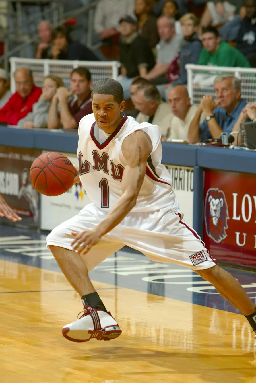 Senior Charles Brown became the 27th player in LMU history to score 1,000 career points.