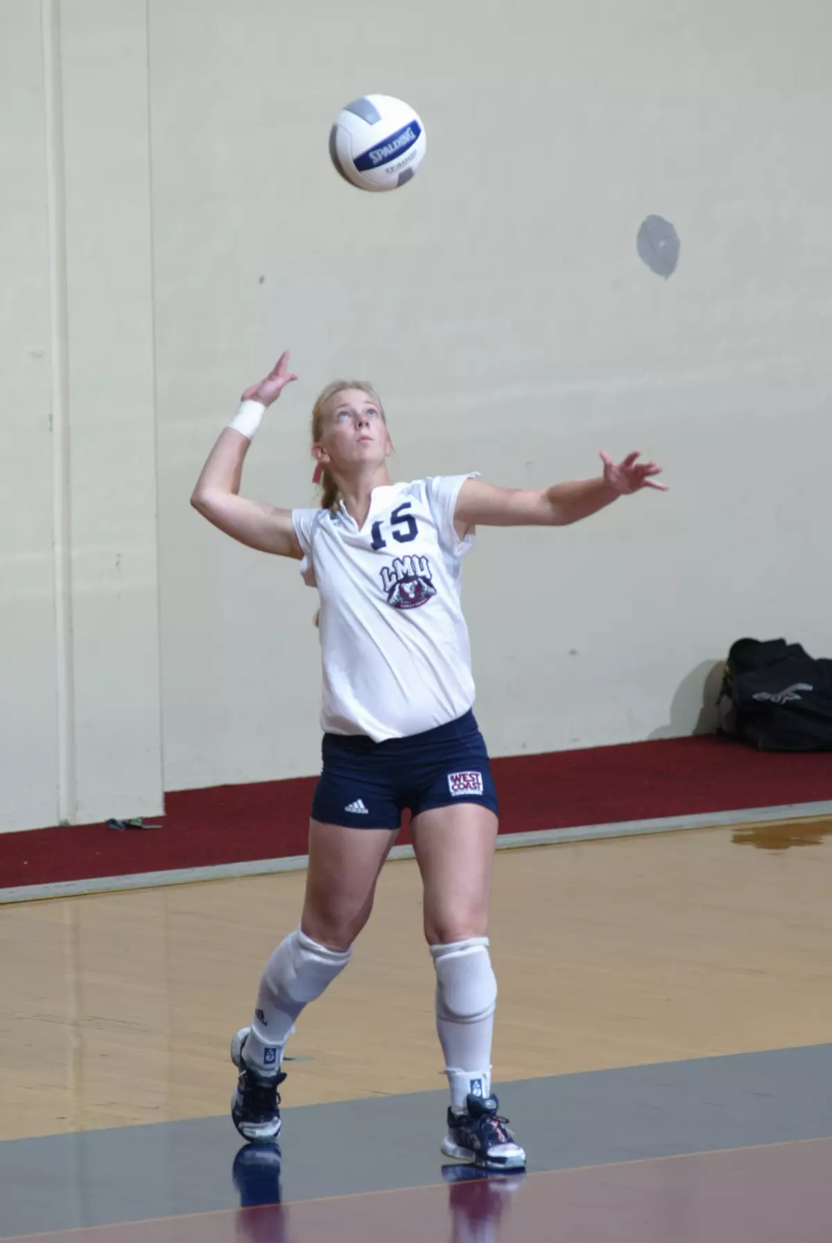 Freshman Lauren Kirk leads the WCC in service aces.