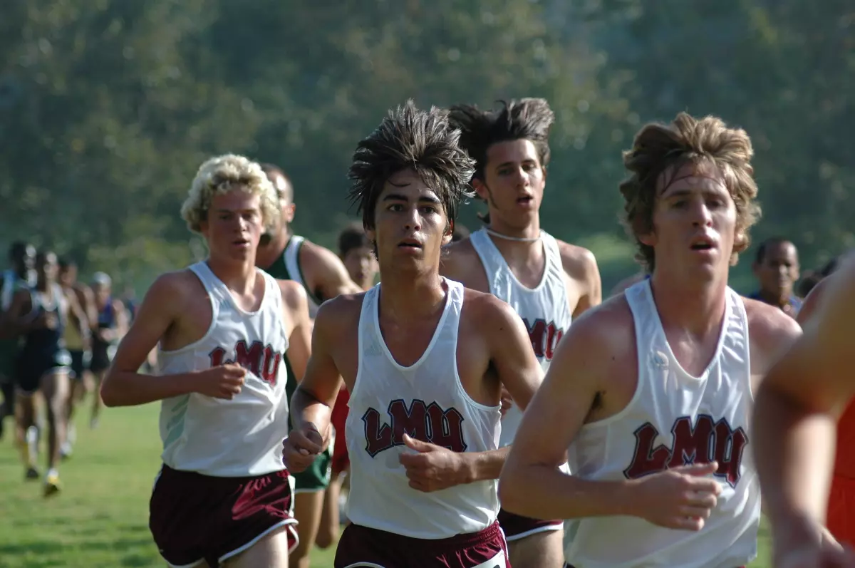 The Lions race at the USD Invitational on Saturday.