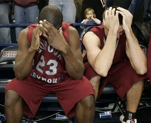 Jon Ziri hangs his head in the heartbreak setback.