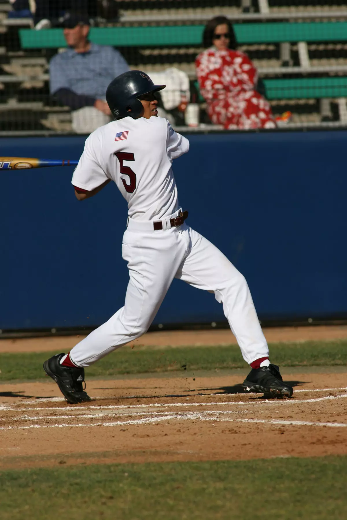 Junior Eric Farris breaks open a 3-3 tie game with a two-out, bases-loaded double in the sixth inning against Sac State. The Lions went on to win the Opening Day game 9-5.