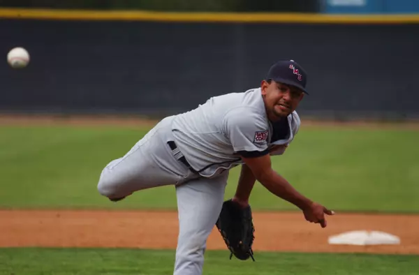 Freshman Xavier Esquivel throws the final 3.1 innings in relief for the Lions Friday.