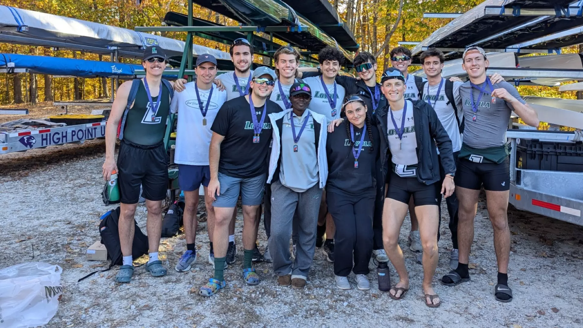 Three Wins For Rowing Highlights Day At Head of the Occoquan Loyola