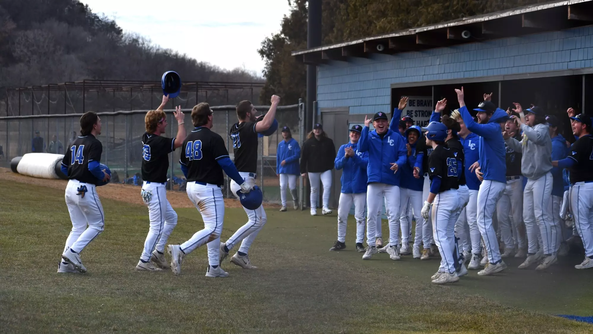 Team Celebration after Grand Slam