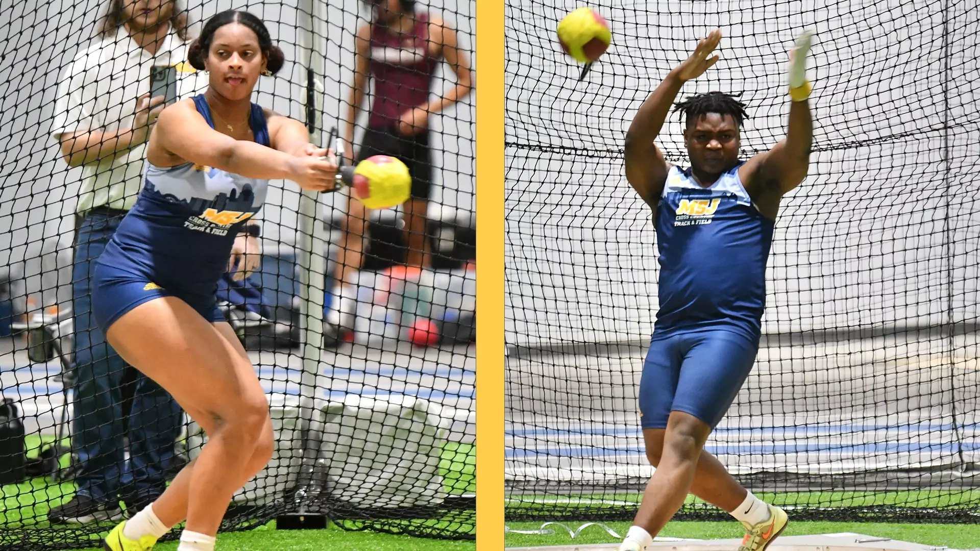 Men and women weight throw 