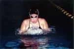 Sarah Lo finished in second place in the 200 backstroke for the Tigers.