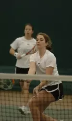 Seniors Amanda Pratzel (left) and Erika Josbena