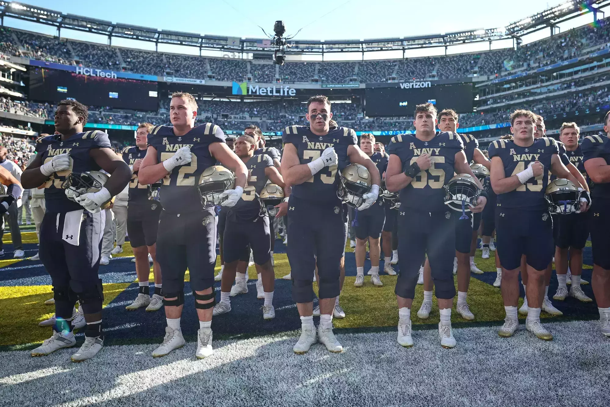 Futebol da NCAA: Notre Dame na Marinha