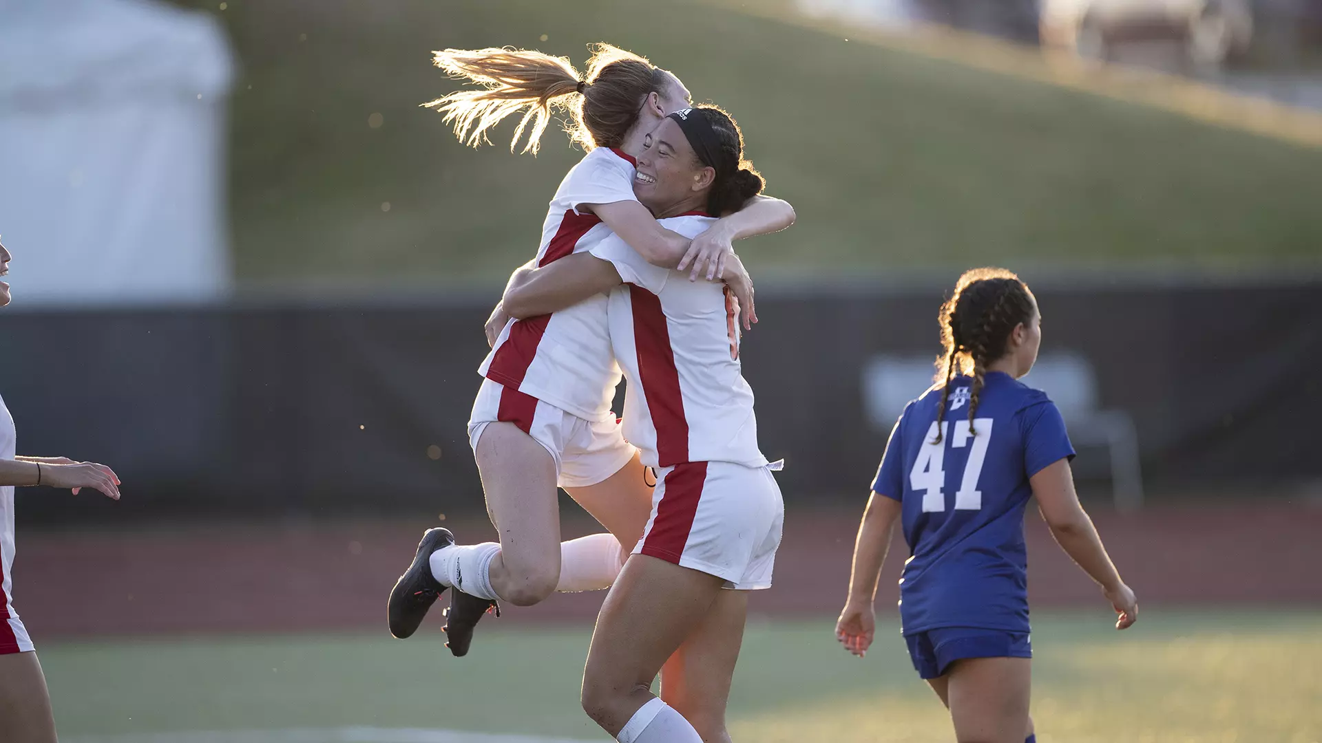 Haley Hoppe celebration