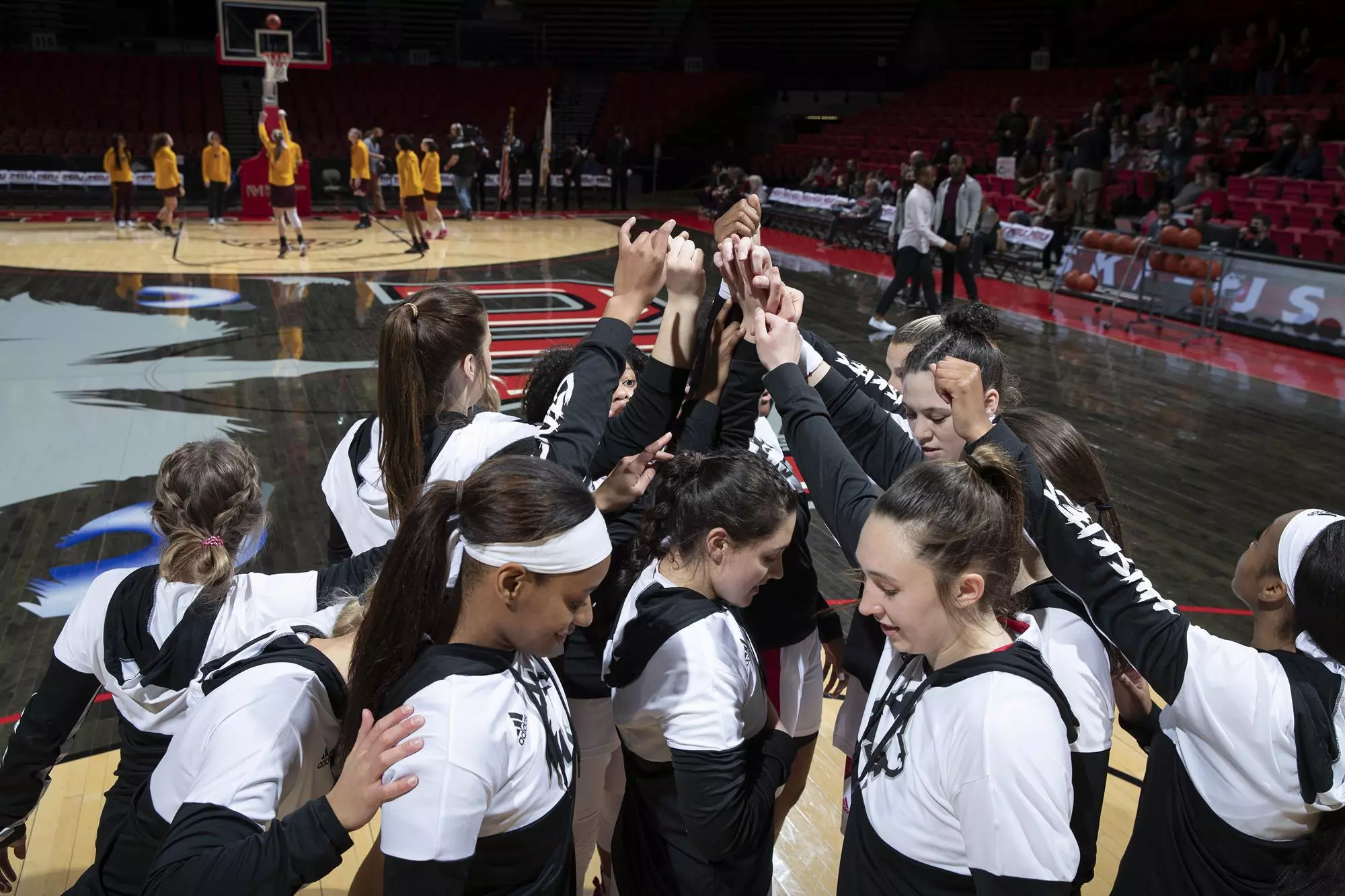 WBB Team Huddle
