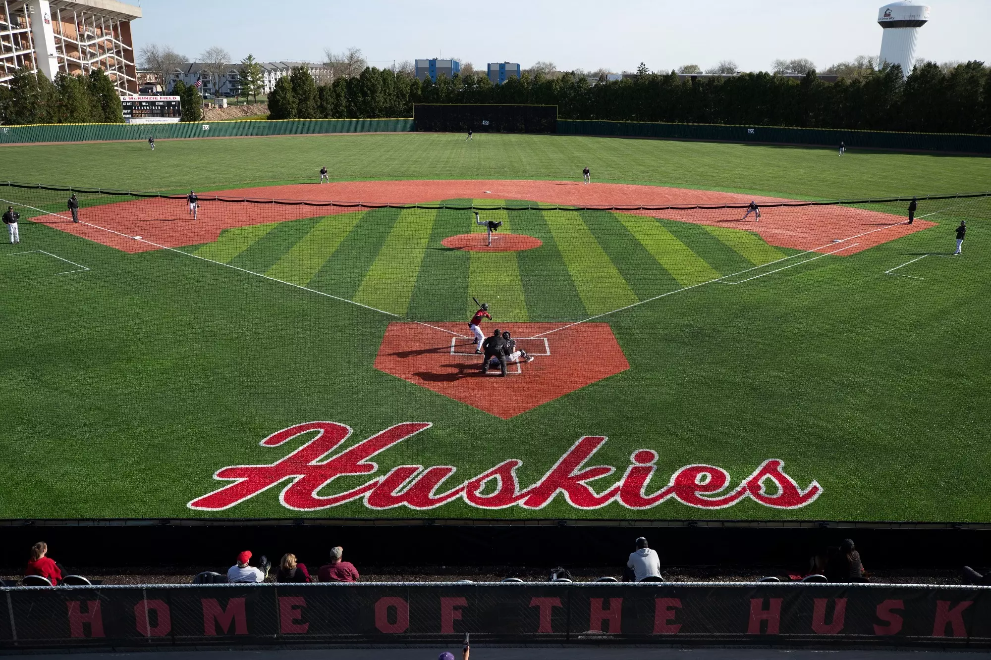 NIU Baseball vs Northwestern - Wide Shot of Infield