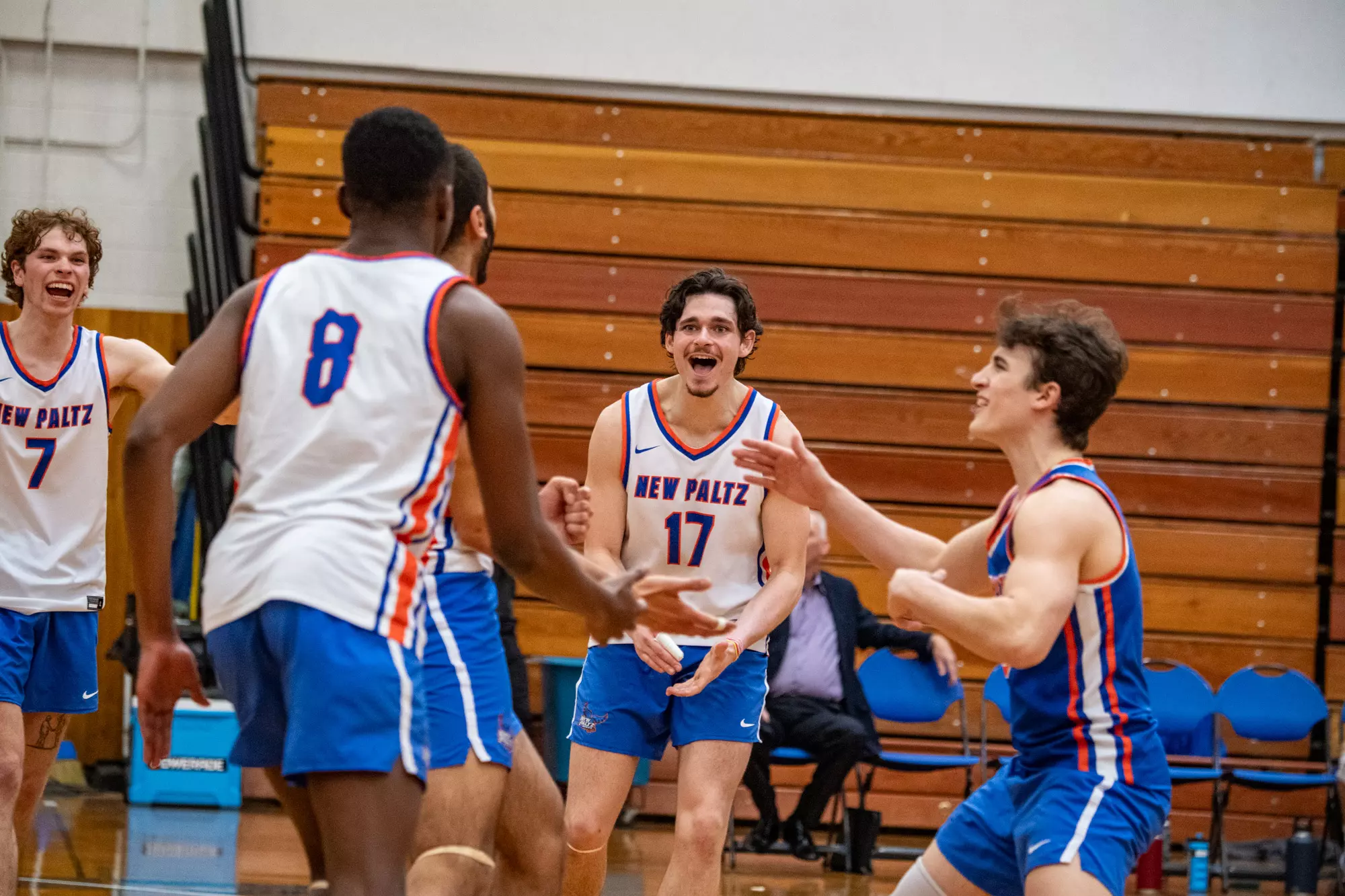 Hawks Men's Volleyball Celebration