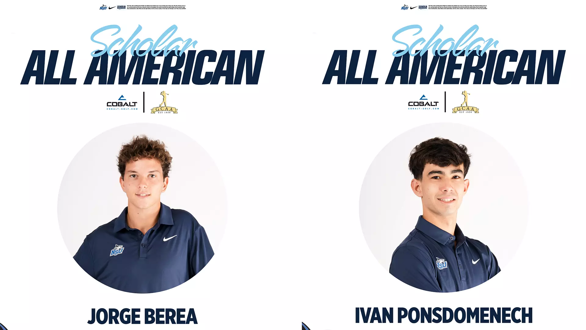 2026 Men's Golf Scholar All-Americans