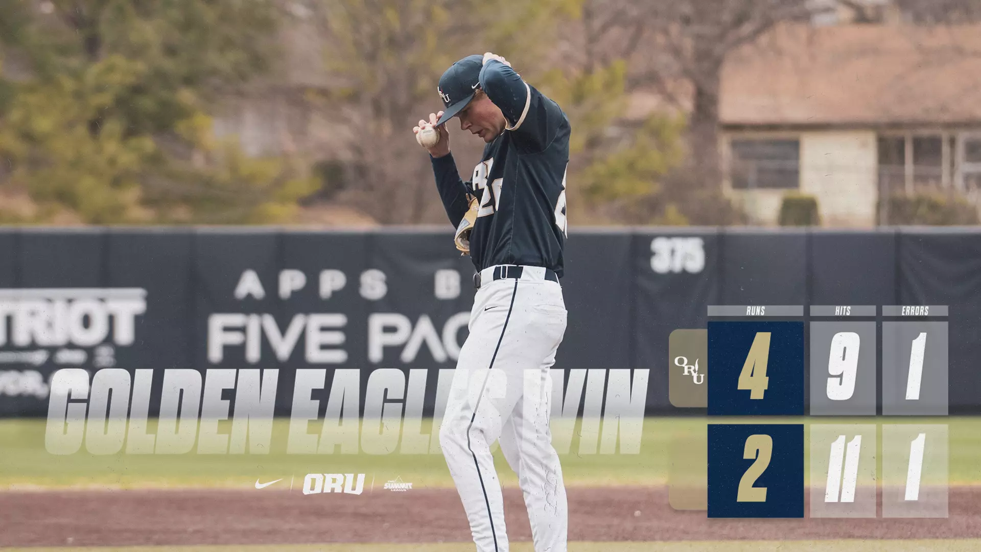 ORU baseball final score vs USI Game 2