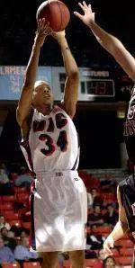 Sophomore Cedrick Banks scored a game-high 17 points for the Flames on Monday night.