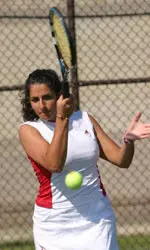 Junior Corey Steven put up a good fight at the No. 2 spot on Saturday.