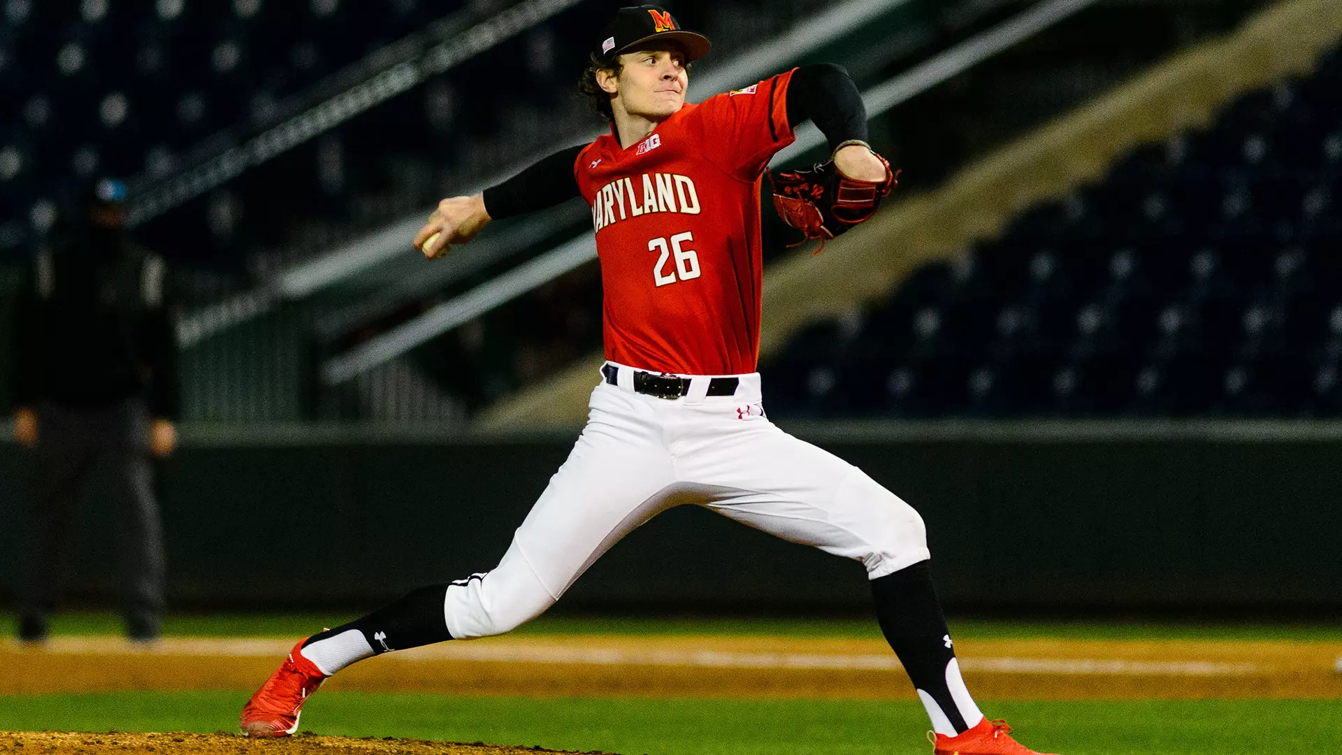 Connor Staine pitches vs. Michigan State 3/6/21