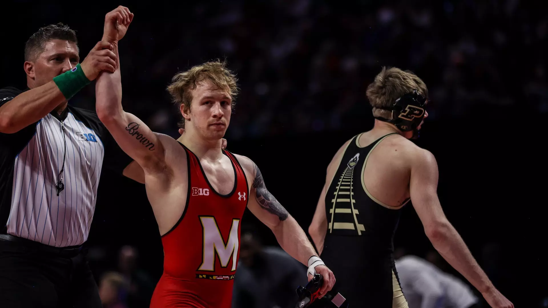 Braxton Brown at the Big Ten Championships 