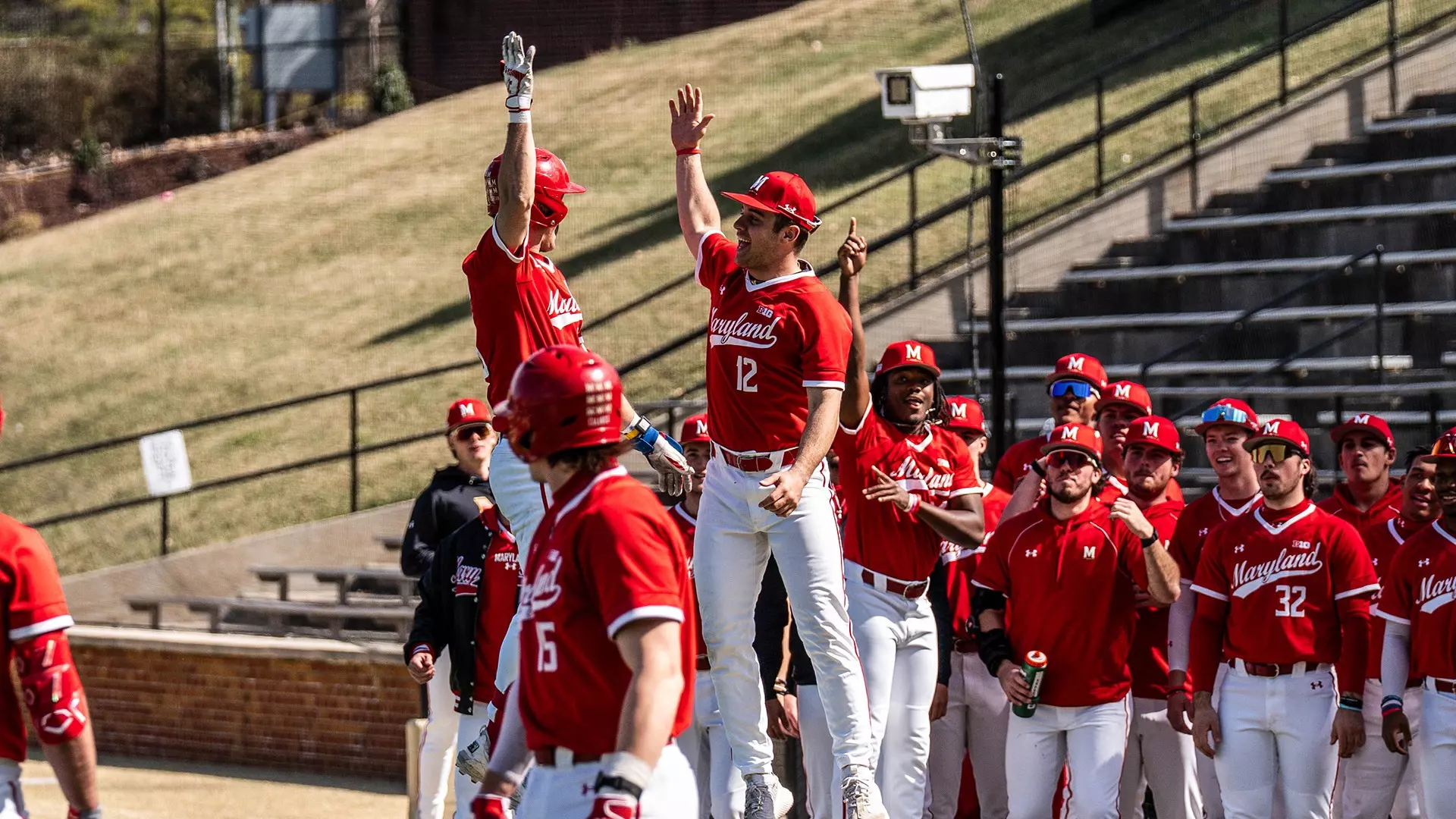 Eddie Hacopian Celebrates His First Home Run of the Season 