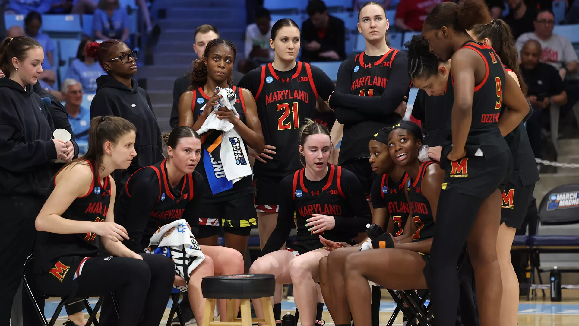 Maryland Huddles Against UNC