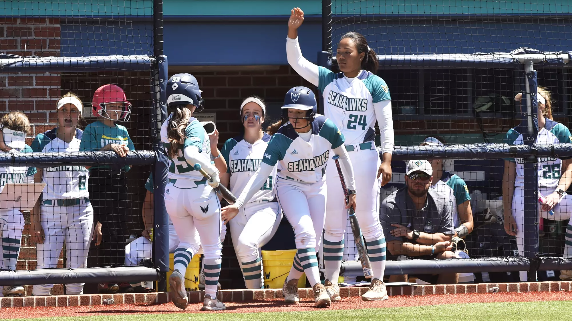 Dugout 2019 Action vs Hofstra