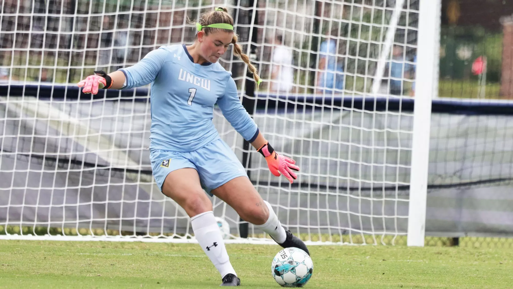 Hobbs plays a ball forward