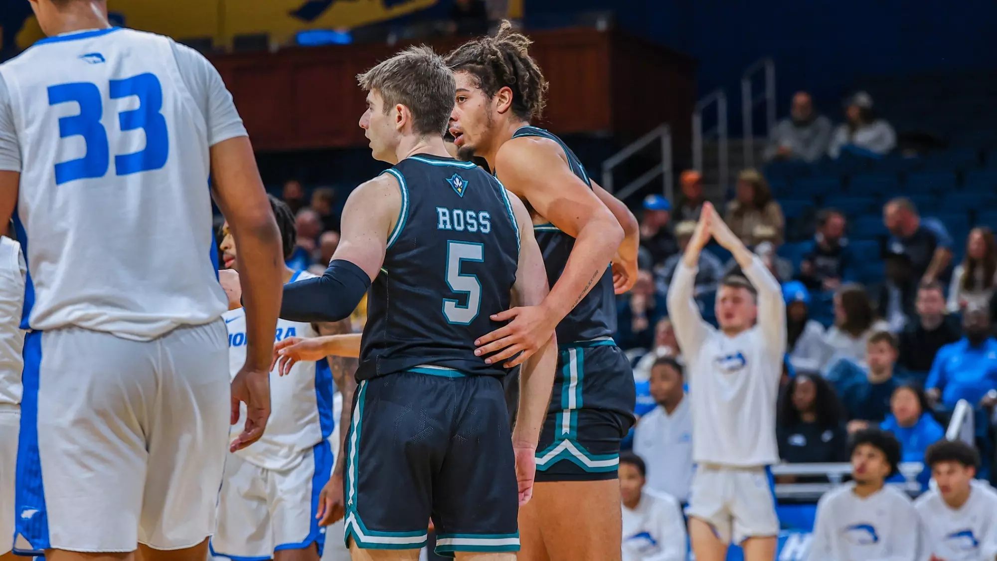 Huddle at Hofstra