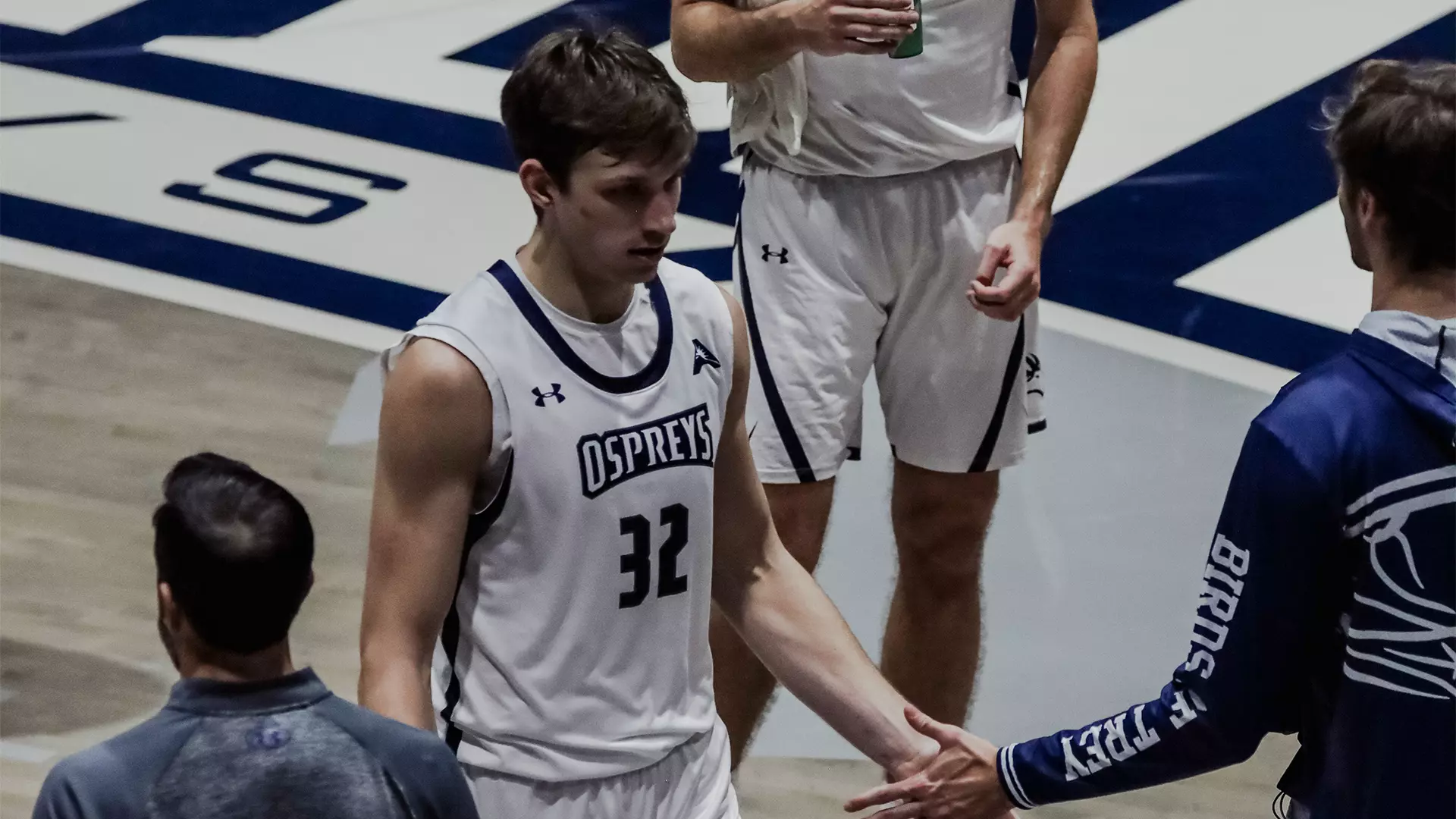 Jake van der Heijden heading to bench