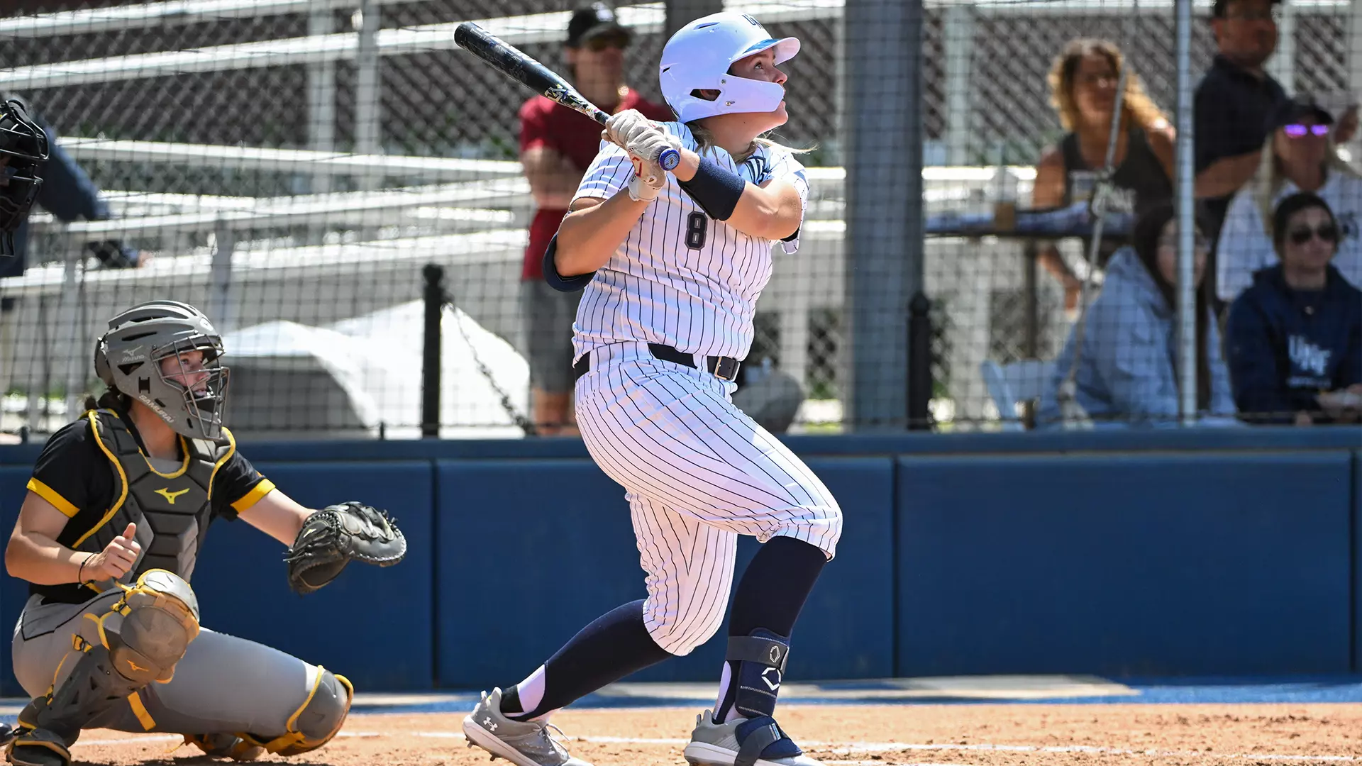 Allison Benning hits home run to center field