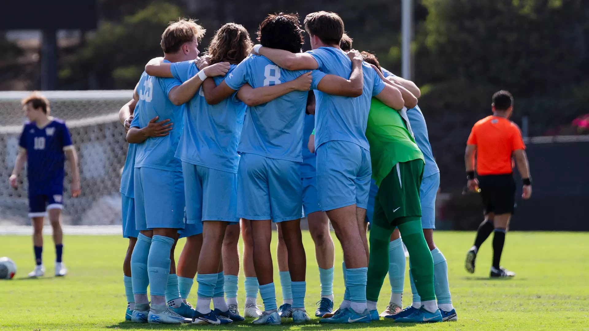 Men's Soccer Huddle