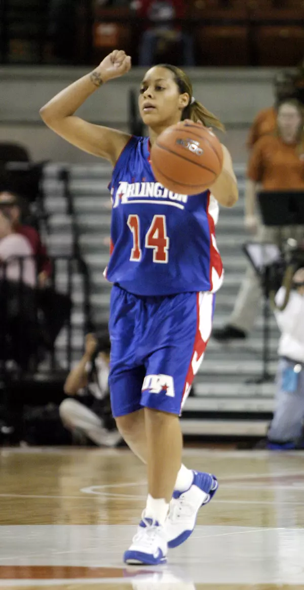 Krystal Buchanan's half-court heave gave UTA a 56-53 victory over McNeese State