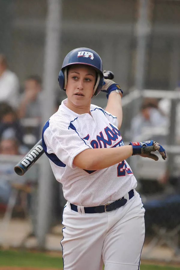 Amanda Swofford's first home run of the season was the second of her career in the Mavericks' 10-1 win Saturday afternoon at Allan Saxe Field.