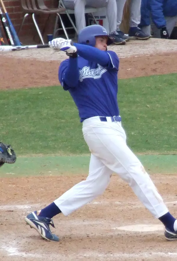 Ben Burum hit the game-winning home run in the eighth inning