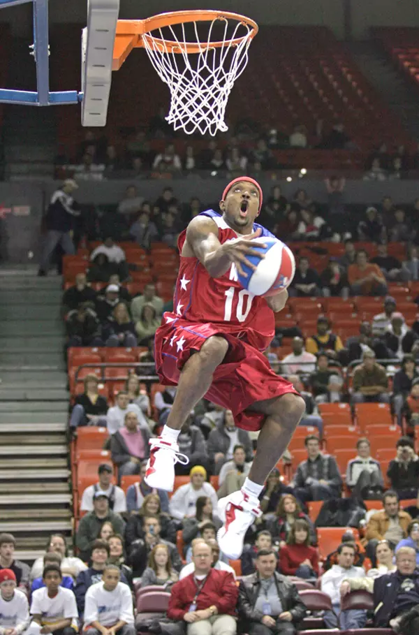 Donnie Beacham at the 2007 ABA All-Star Slam Dunk competition in Halifax, Nova Scotia.