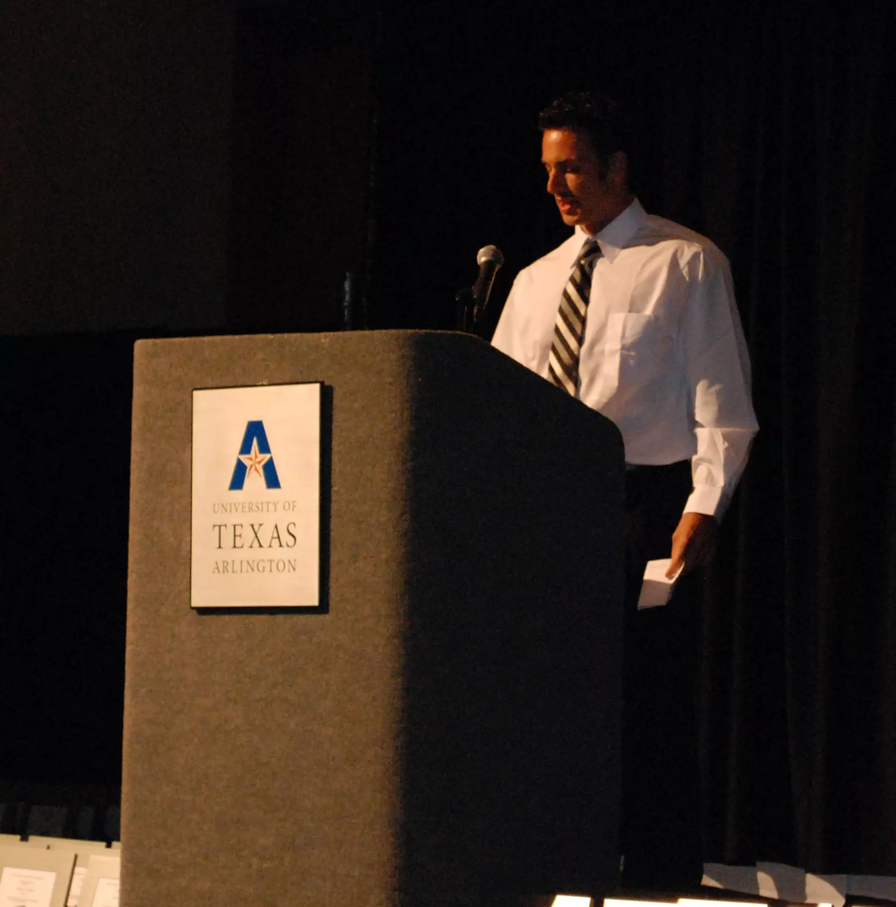 Former UT Arlington track and field standout Jared Connaughton was the all-sports banquet guest speaker