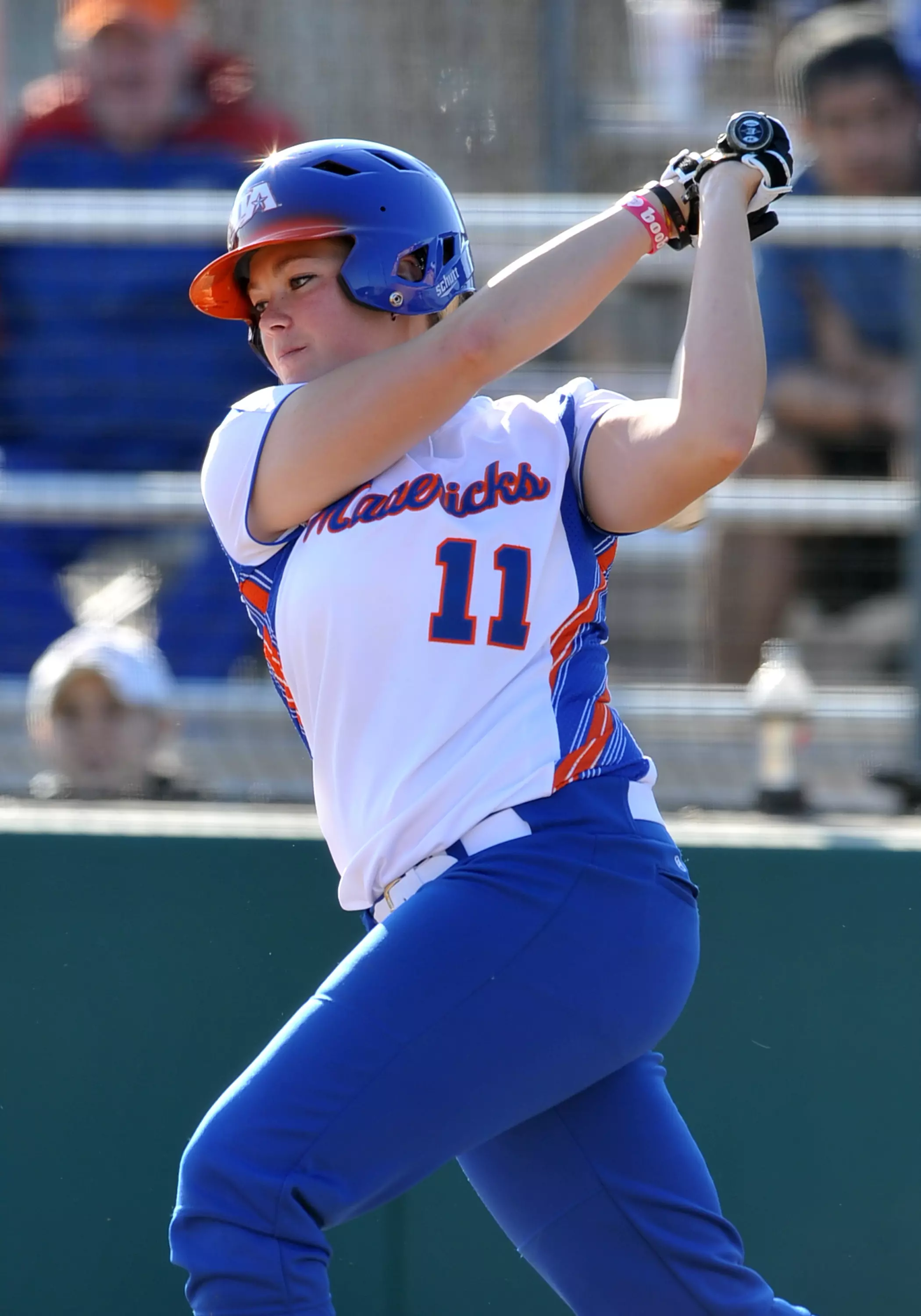Courtney Enocksen hit her second home run of the season