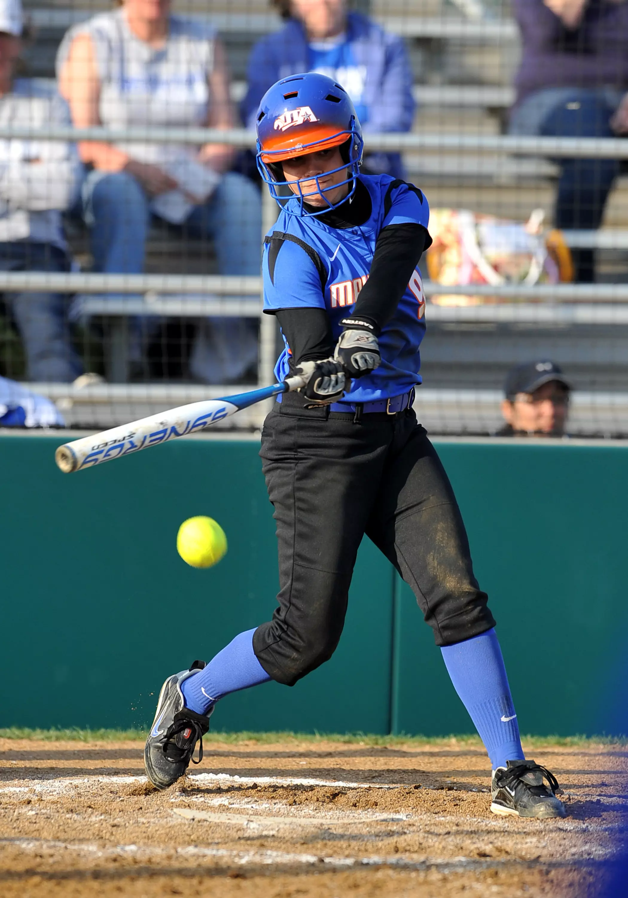 Stephanie Gonzalez was one-for-four with one run against the Cowgirls Saturday