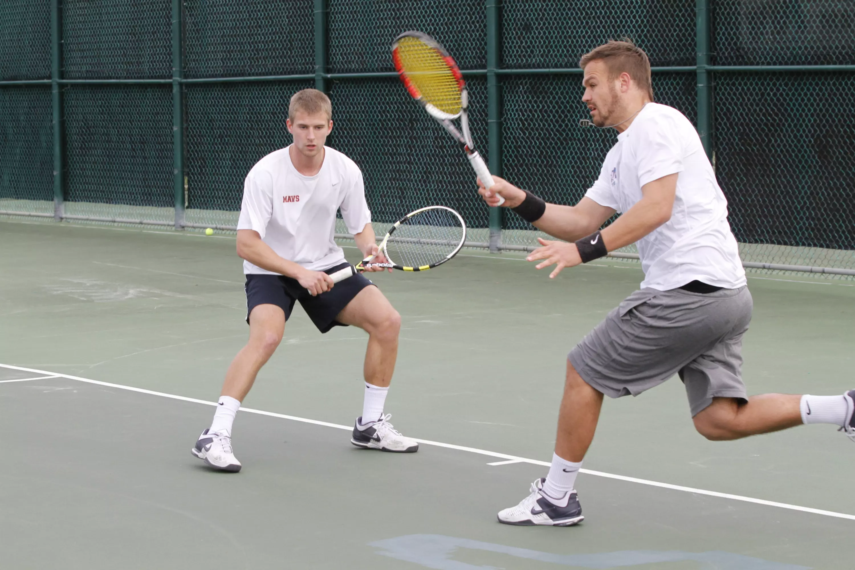 Soren Goritzka pulled through at the No. 2 singles position for the Mavericks