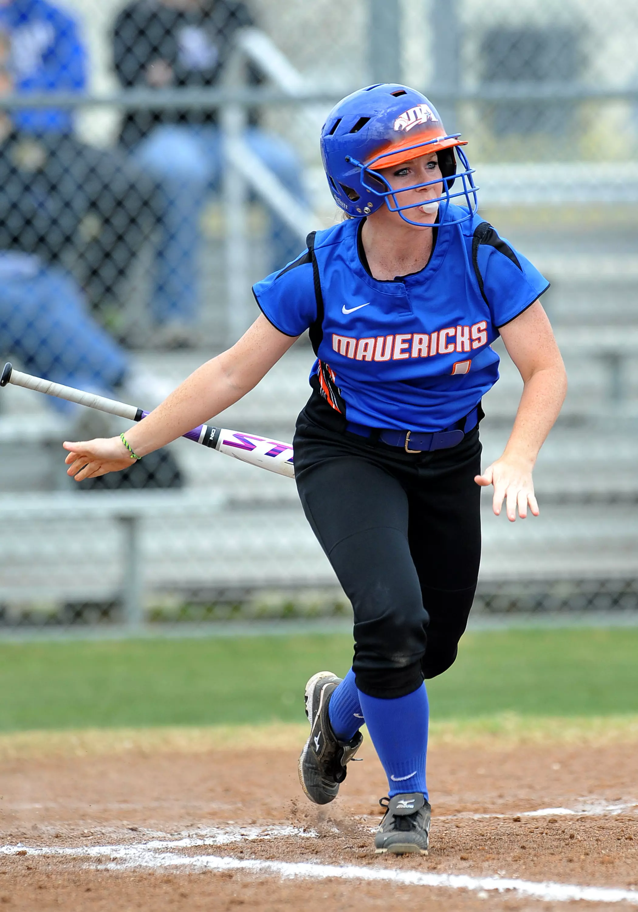 Courtney Zink picked up the first hit for the Mavs