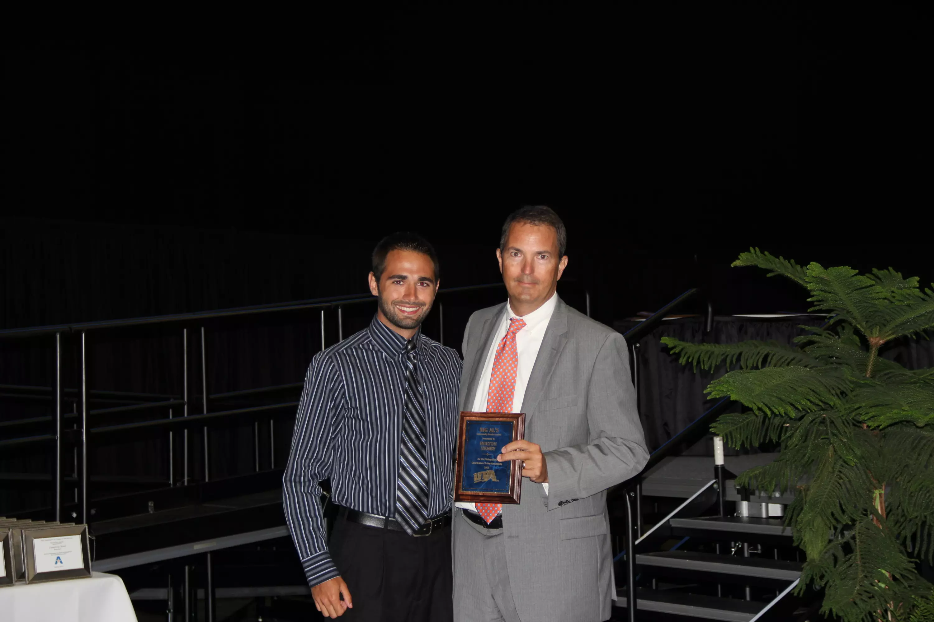 Holton Hemby received the Big Al's Community Service Award at the All-Sports Banquet