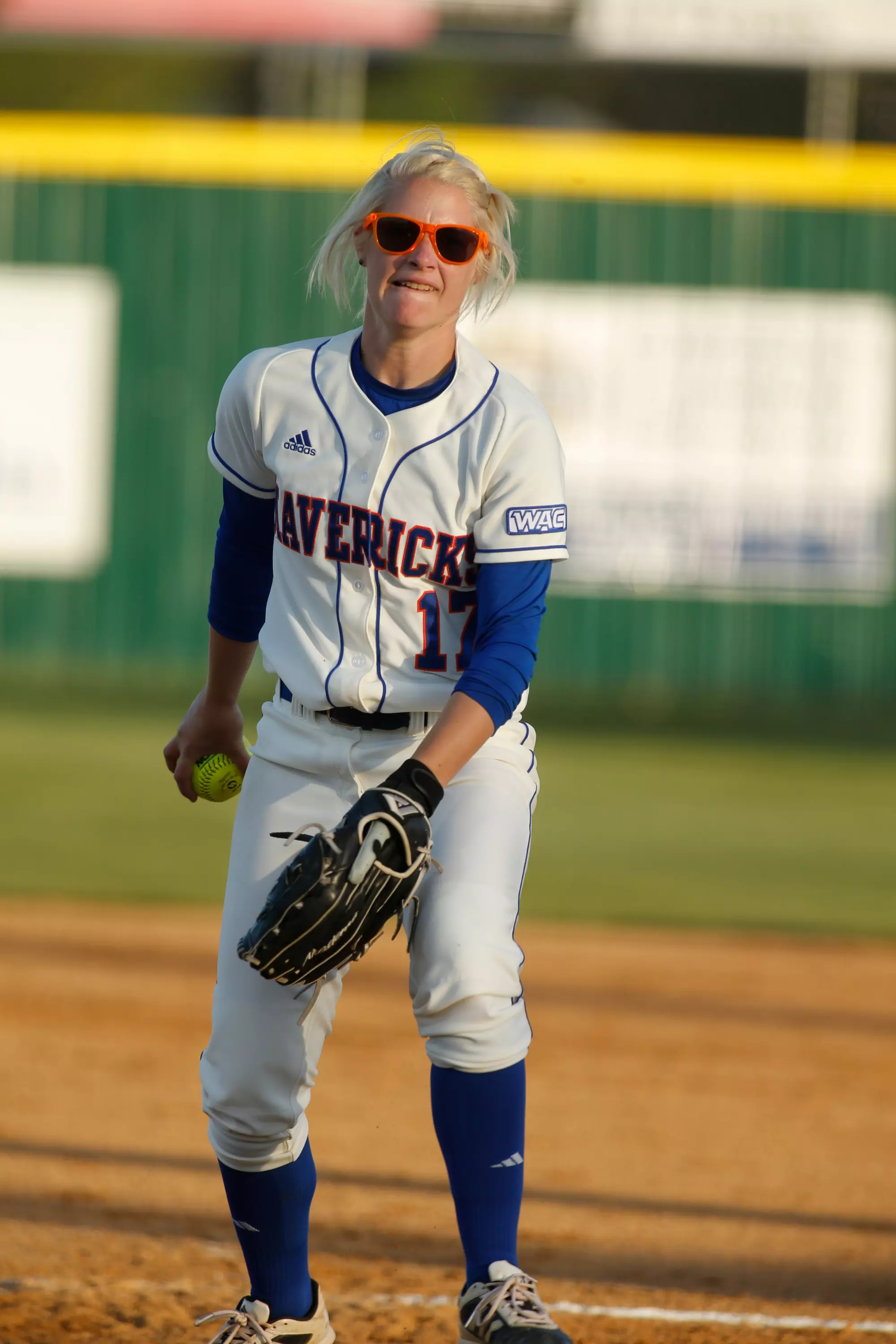 Callie Collins (above) and Teri Lyles lead the WAC with a combined ERA of 2.02.