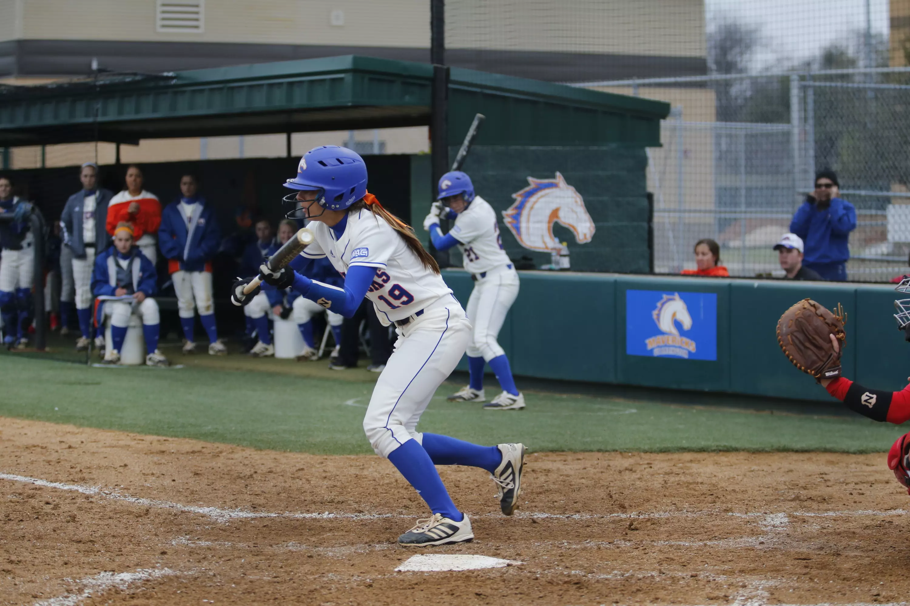 Kallan Thompson went 1-for-3 against the Lady Techsters.